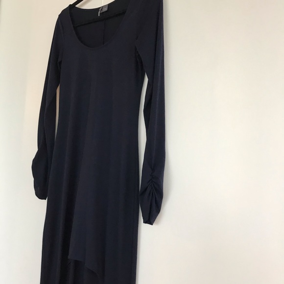 URBAN OUTFITTERS | HIGH-LOW LONG SLEEVE DRESS - Picture 4 of 6